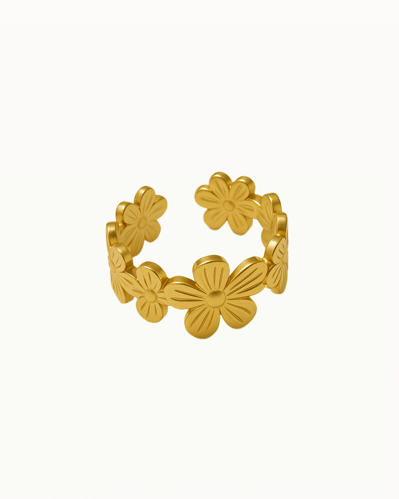 Bloemetjes Gouden Ring - Dallas - R44