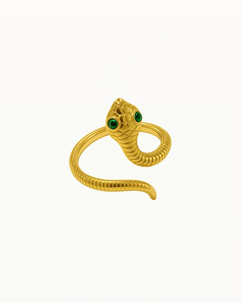Verstelbare Slangen Ring - Fallon - R60