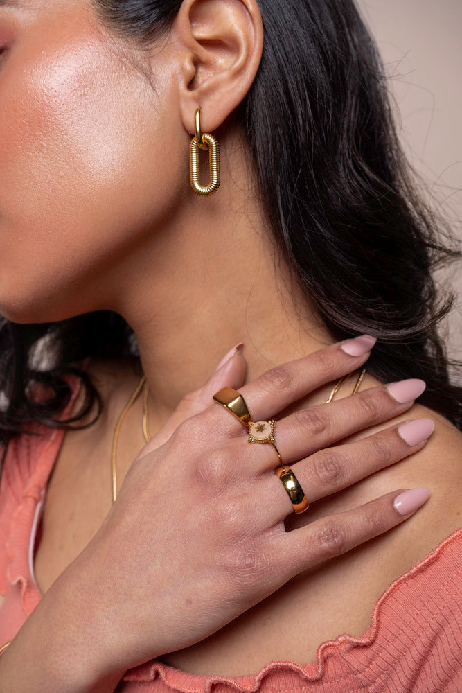 Vintage Ring im britischen Stil - Verstellbar - Reyna - R53