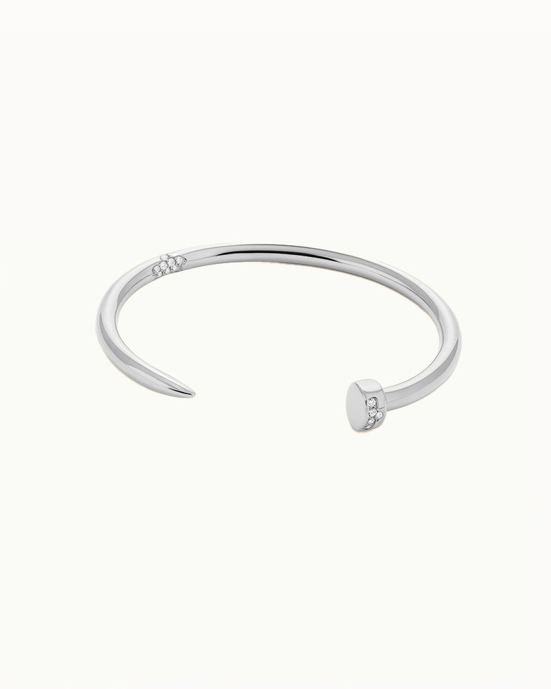 Open Spijker Armband met Steentjes - Jenny