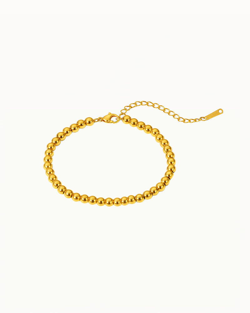 Gold-Colored Bracelet with Spherical Beads - Mikaela