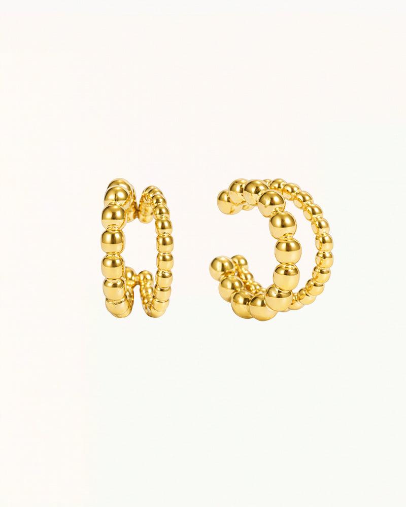 Bubble Ear Cuff met Bolletjes - Chalina