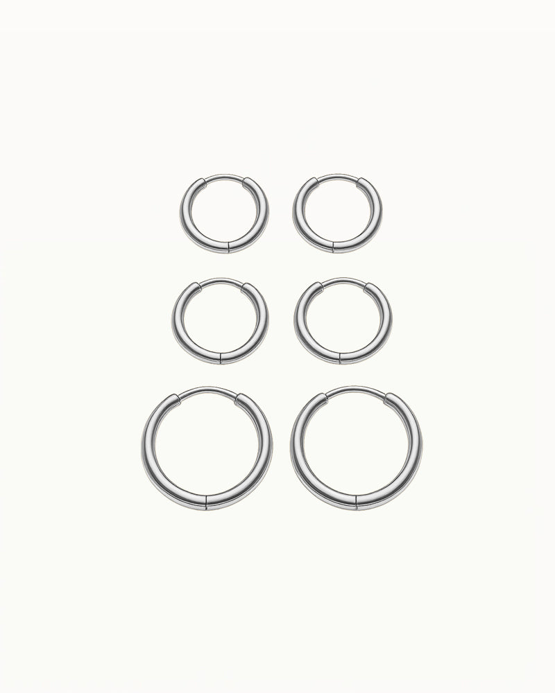 Basic Smalle Oorringen in Drie Maten - Gwen