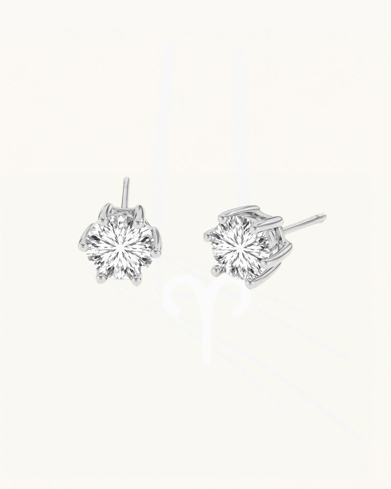 Classic Diamond Studs in 6 Diamond Sizes - Maylin