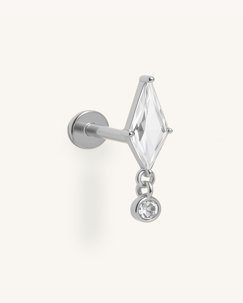 Titanium Diamantvormige Piercing - Afrah