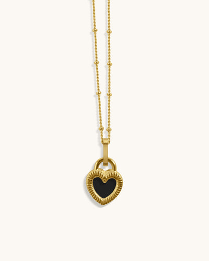 Bold Hart Ketting met Twee Kleuren - Cassidy