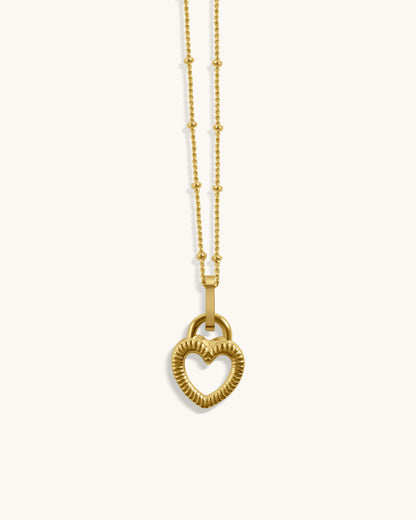 Bold Hart Ketting met Twee Kleuren - Cassidy