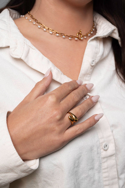 Tijdloze Statement Ring - Valentina - R38