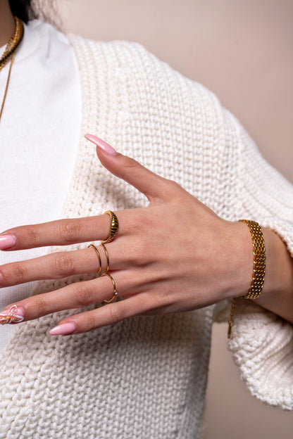 Dubbele Ring met Opening - Ame - R03