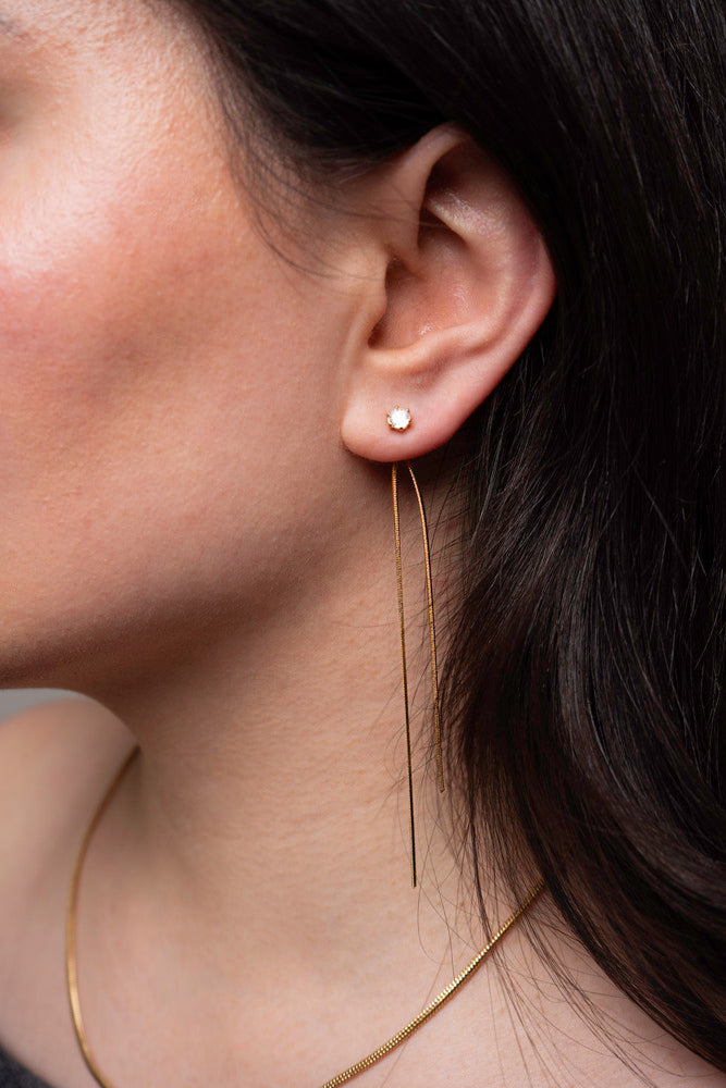 Lange Oorhangers met Kristallen - Nala