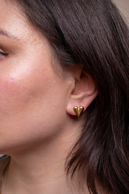 Hartjes Studs Oorbellen - Heidi