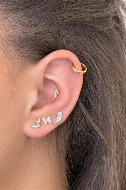 Titanium Minimalist Double Ring Piercing - Tamara