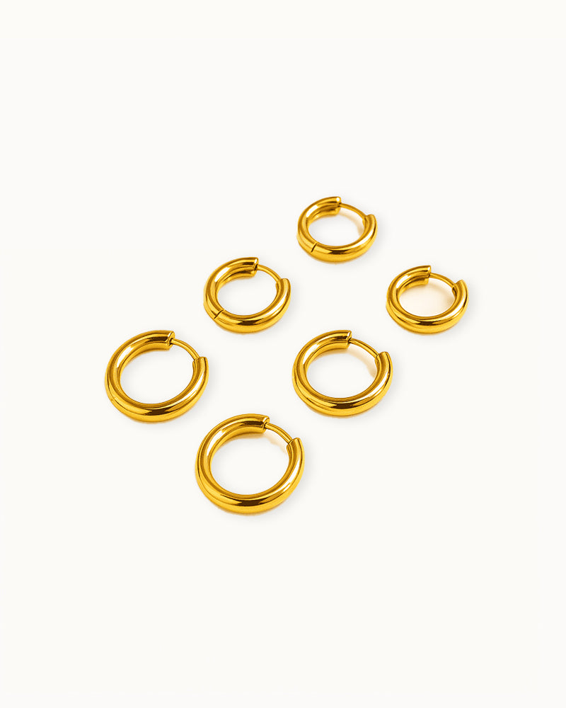 Basic Bold Oorringen in Drie Maten - Milena