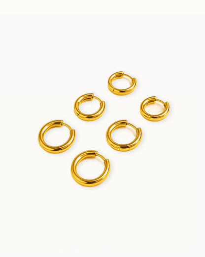 Basic Bold Oorringen in Drie Maten - Milena