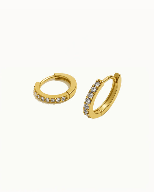 Kristallen Huggie Oorbellen - Miley