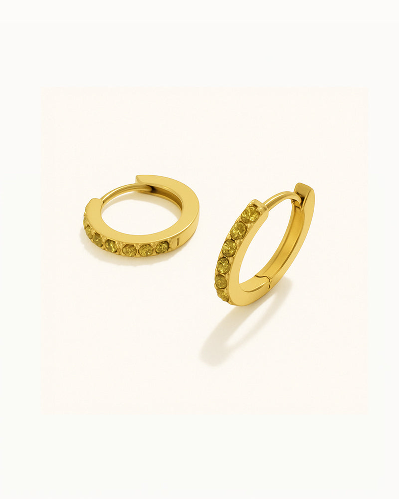 Kristallen Huggie Oorbellen - Miley