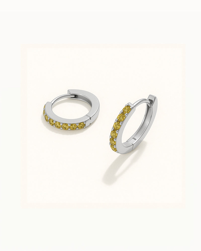 Kristallen Huggie Oorbellen - Miley