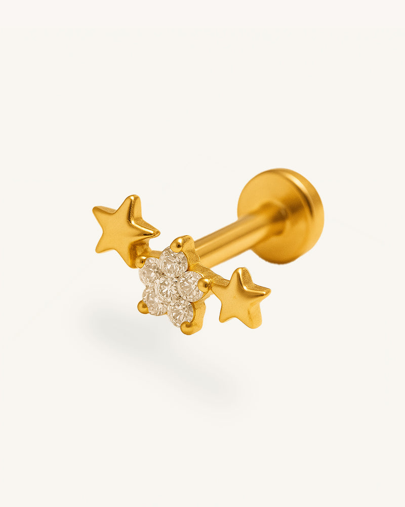 Titanium Sterren Hemel Piercing - Mio