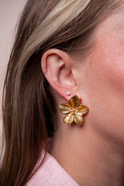 Statement Bloem Oorbellen - Rachella