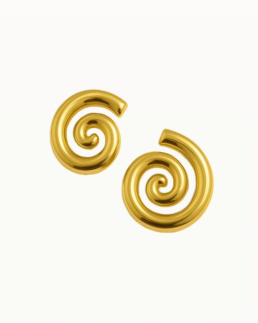 Chunky Spiral Oorbellen - Ramona