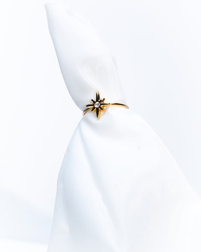 Ring met Ster en Diamant - Gina - R54