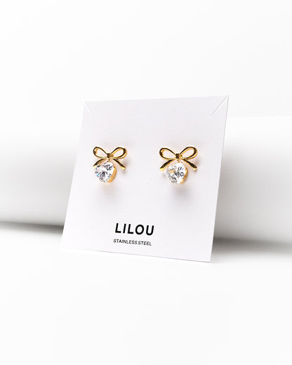 Strik Met Kristal Oorbellen - Odris