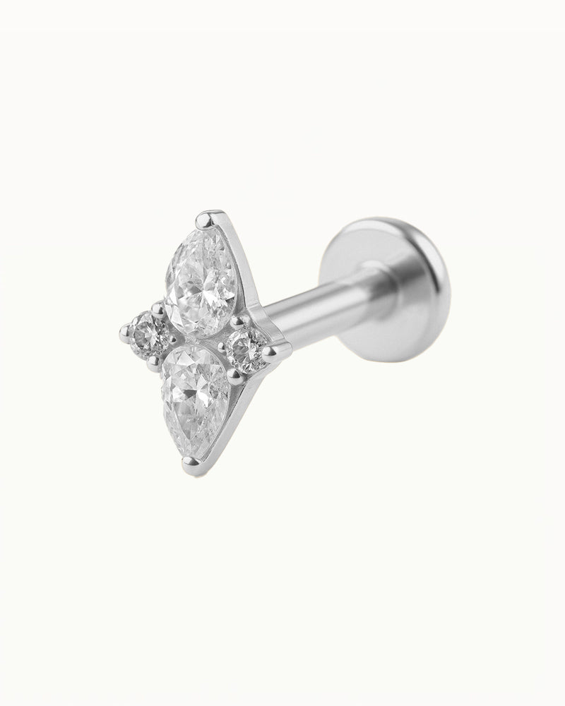 Titanium Diamantvorm Piercing - Thea