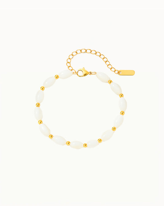 Elegante Armband met Witte Parels - Jaycee