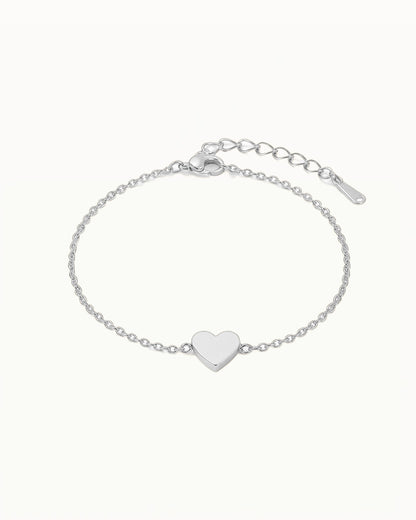 Armband met Hartvormige Bedel - Meysa