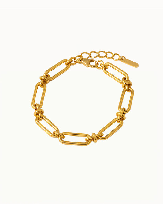 Armband met Ovale Schakels -  Sky