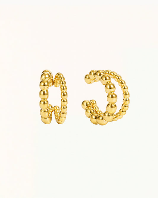 Bubble Ear Cuff met Bolletjes - Chalina