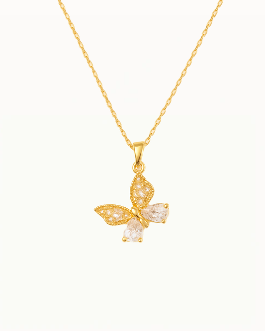 Kristallen Vlinder Ketting - Alexia