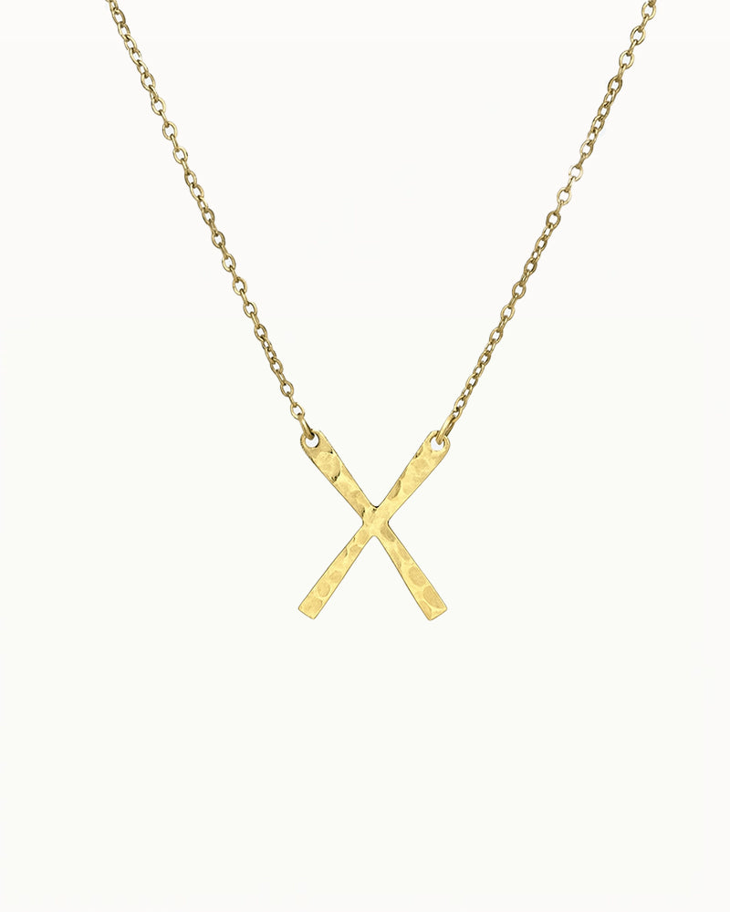 Minimalistische X Hanger Ketting - Diana