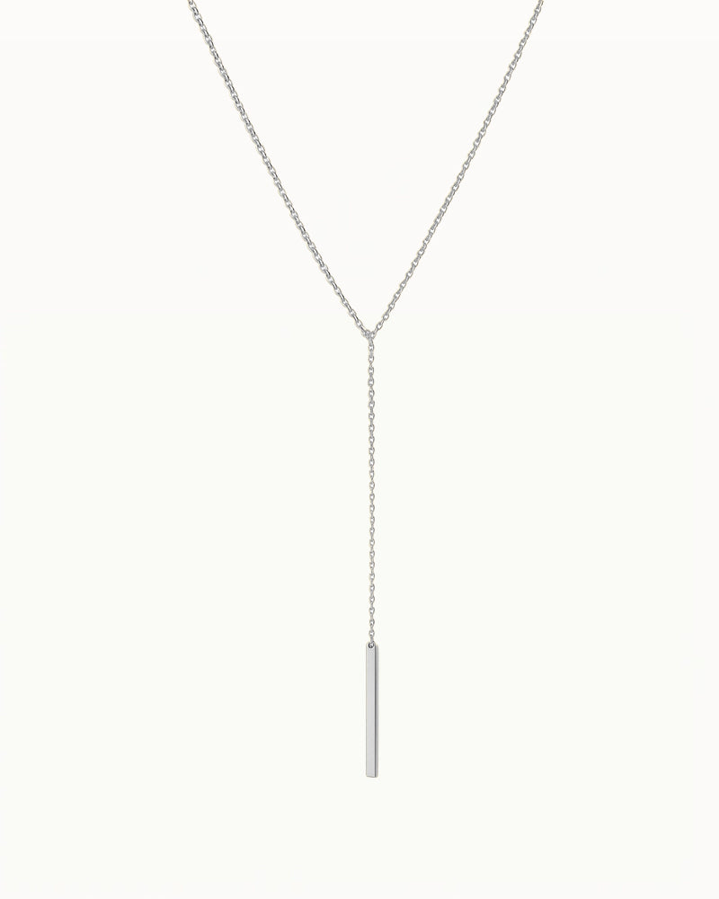 Minimalistische Y-Ketting met Staafhanger - Kayla