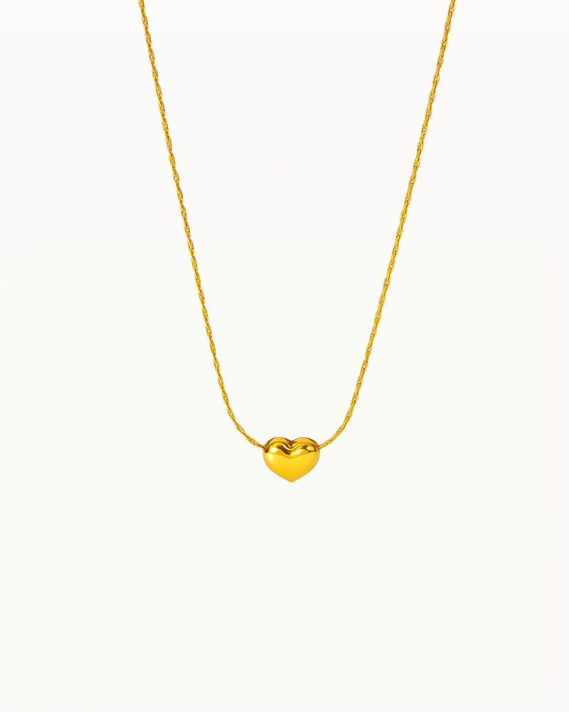 Minimalistisch Gouden Hartjes Ketting - Shay