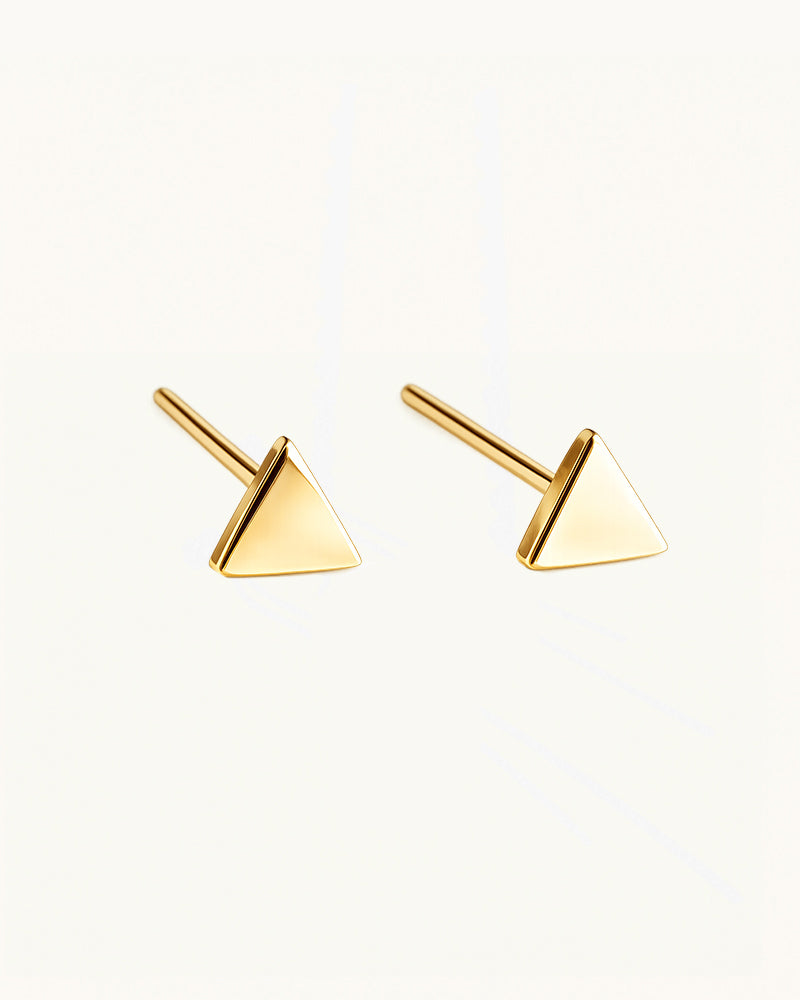 Subtle Triangle Stud Earrings - Felice