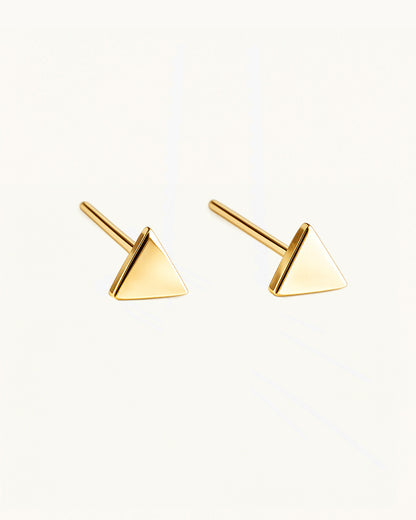 Subtle Triangle Stud Earrings - Felice