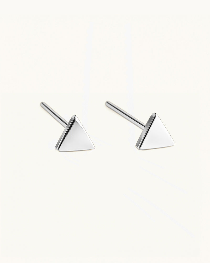 Subtle Triangle Stud Earrings - Felice