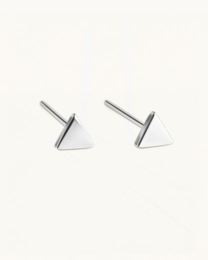 Subtle Triangle Stud Earrings - Felice