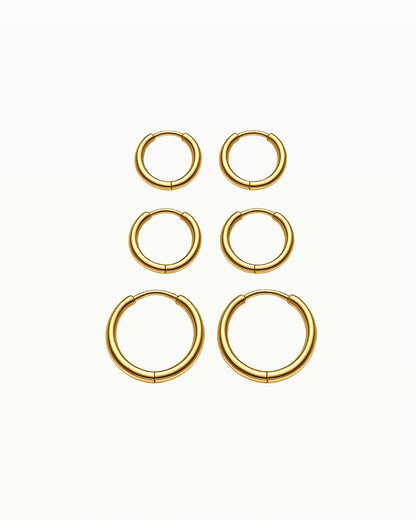 Basic Smalle Oorringen in Drie Maten - Gwen