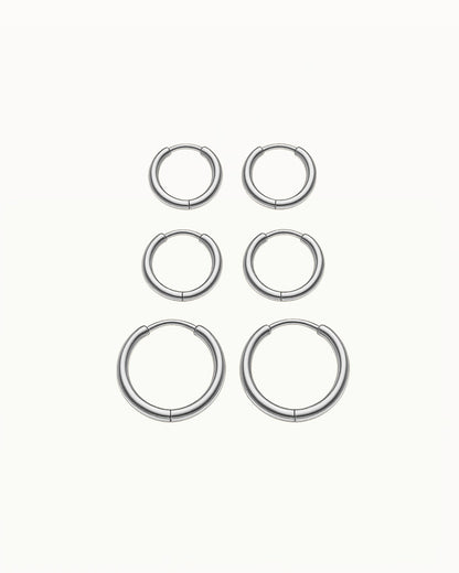 Basic Smalle Oorringen in Drie Maten - Gwen