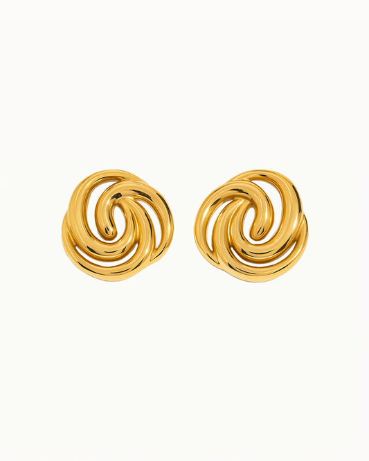 Gedraaide Organisch Statement Oorbellen - Josephine