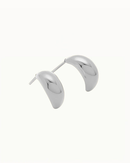 Gebogen Druppel Oorknopjes - Maddison