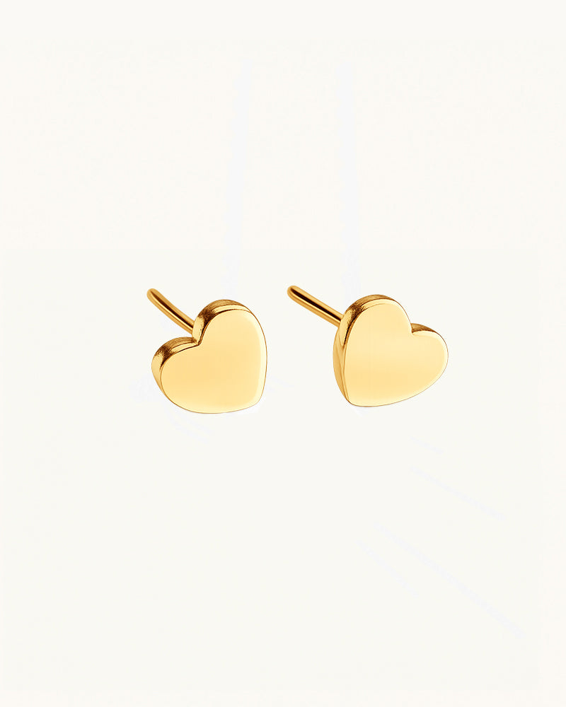 Subtiele Hartjes Oorknopjes - Noor