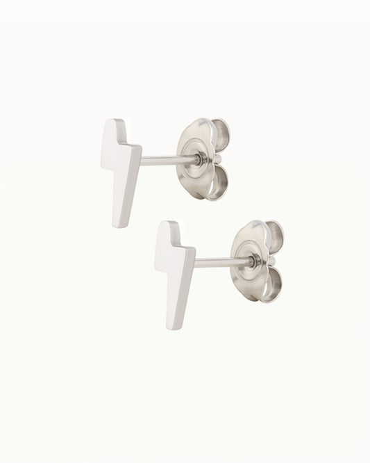 Titanium Bliksem Oorbellen - Tammie