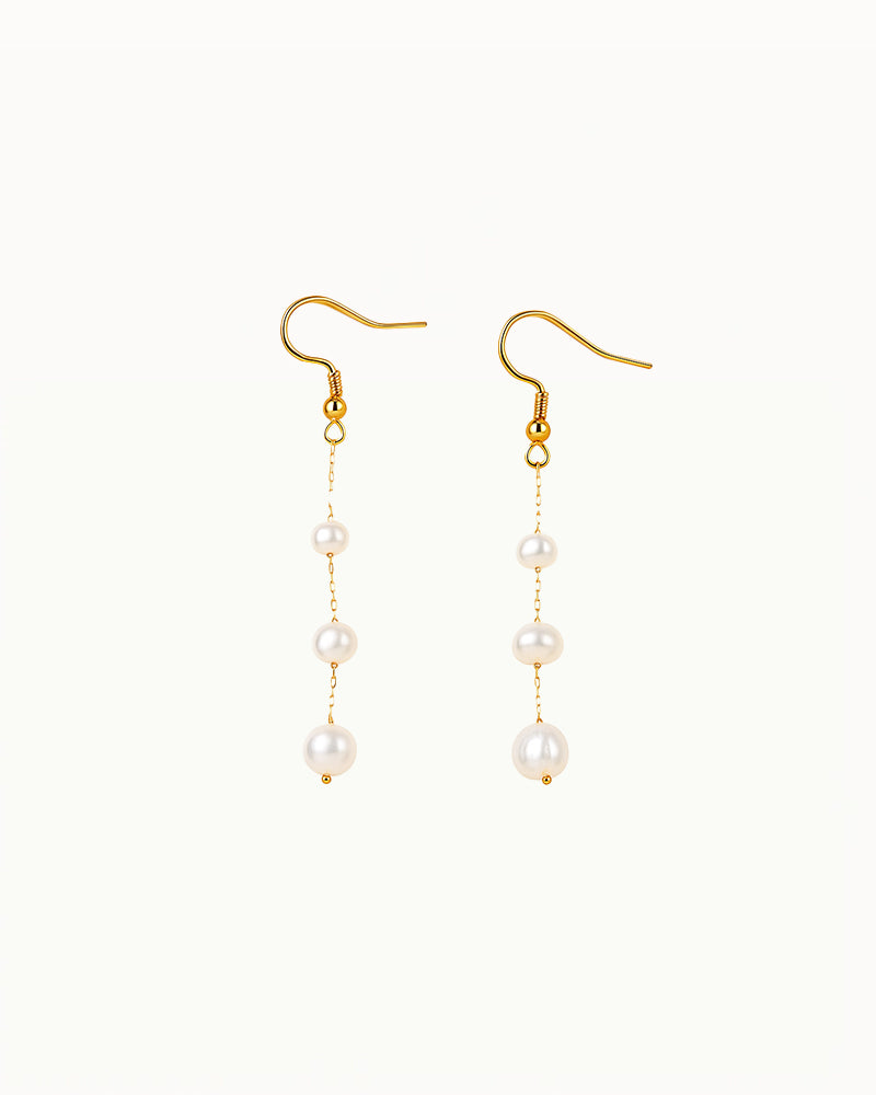 Lange Oorbellen met Parels - Tyra