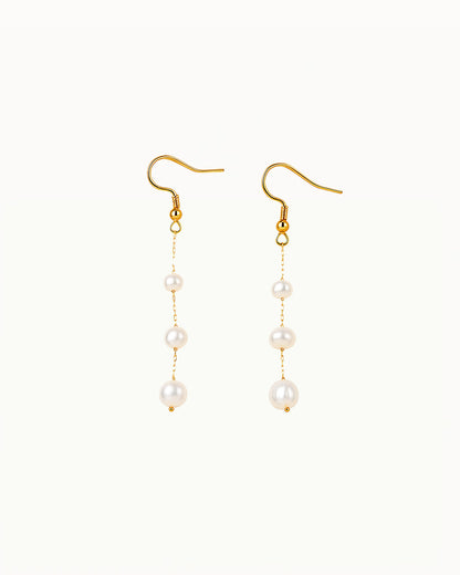 Lange Oorbellen met Parels - Tyra