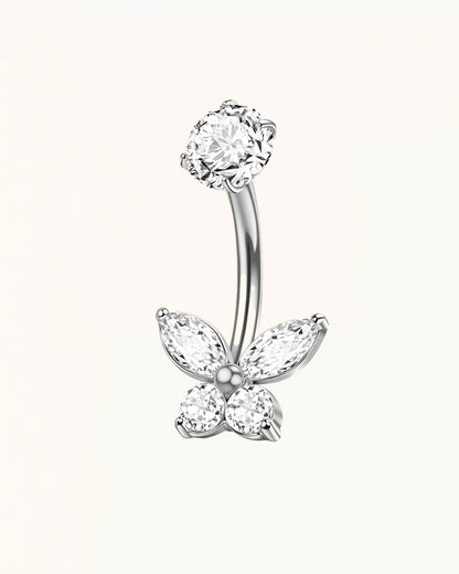 Titanium Navelpiercing met Vlinderdesign - Trixie