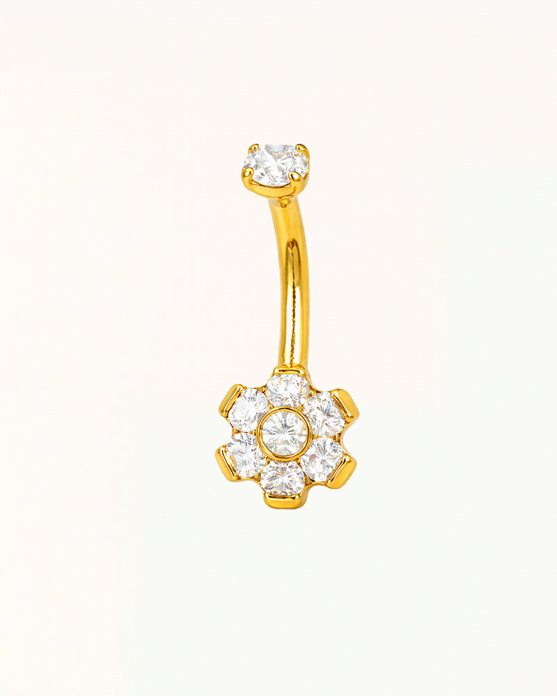 Titanium Flower Rook Piercing - Ashley