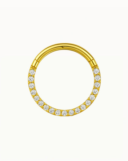 Titanium Klikring met Fonkelende Kristallen - Karolina